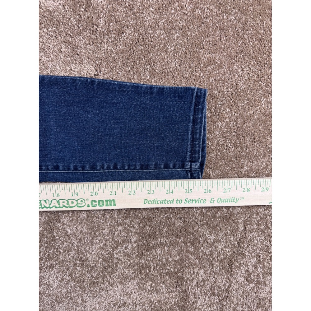 Aeropostale Womens‎ Mid Rise Ankle Jegging Distressed Ripped Jeans Dark Sz 2 Reg - Picture 8 of 8